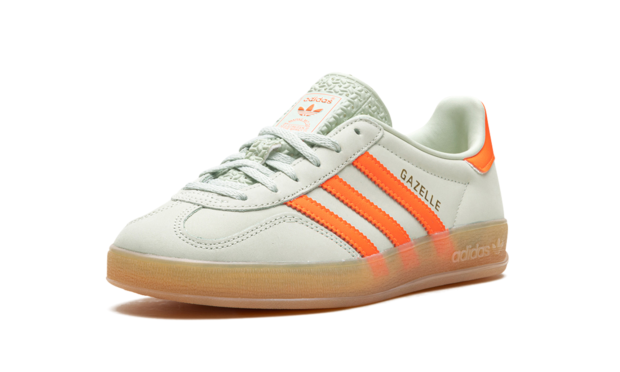 Adidas Gazelle Indoor Linen Green Solar Orange