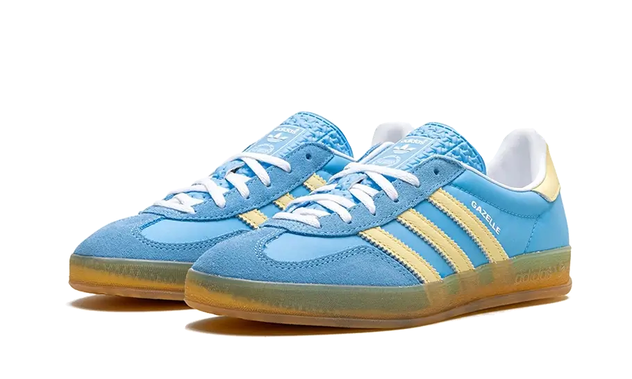 Adidas Gazelle Indoor Semi Blue Burst Almost Yellow, Semi Blue Burst/Almost Yellow/Cloud White (IE2960)