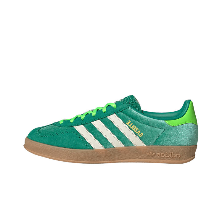 Adidas Gazelle Indoor Semi Court Green Velvet, Semi Court Green/Cream White/Solar Green (JI2715)