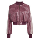 Adidas Pleather Jacket Maroon