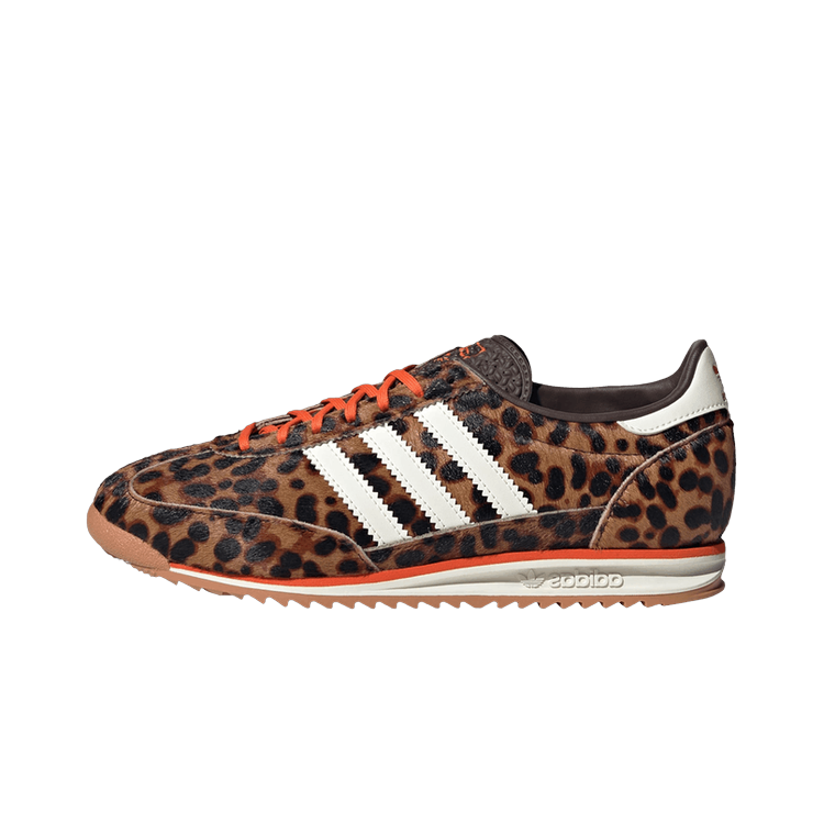 Adidas SL 72 OG Leopard Print, Dark Brown/Off White/Semi Impact Orange (JI0189)