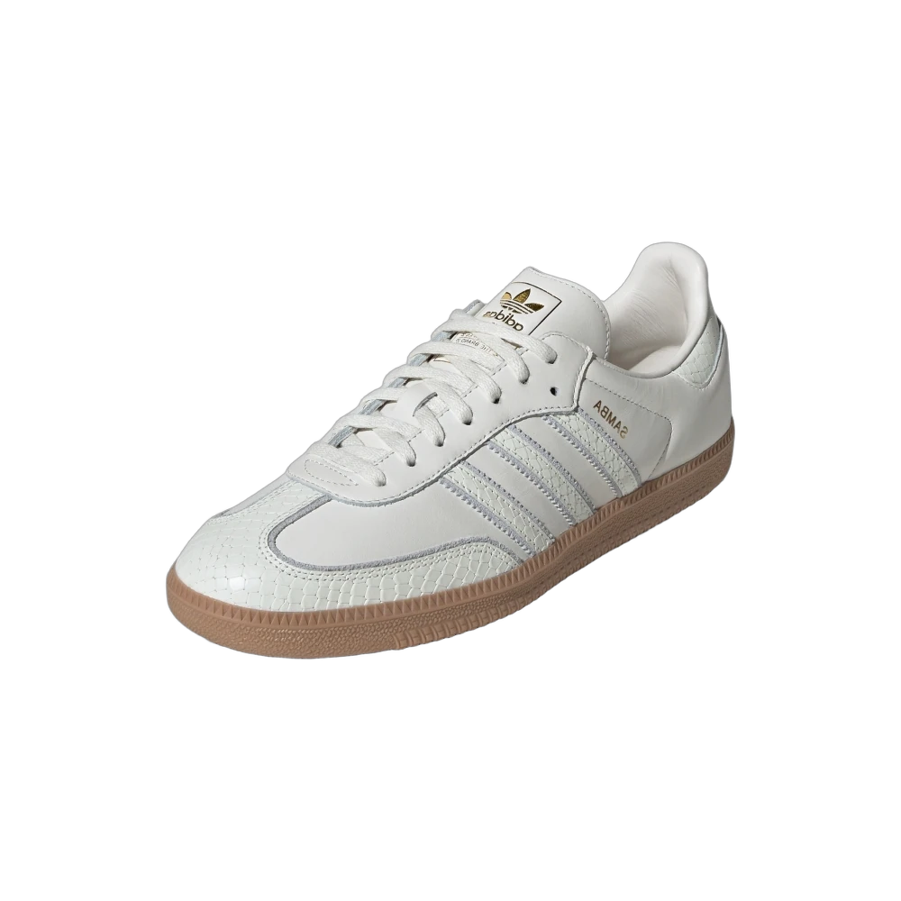 Adidas Samba Core White Snakeskin, Core White/Core White/Gum (IF1985)