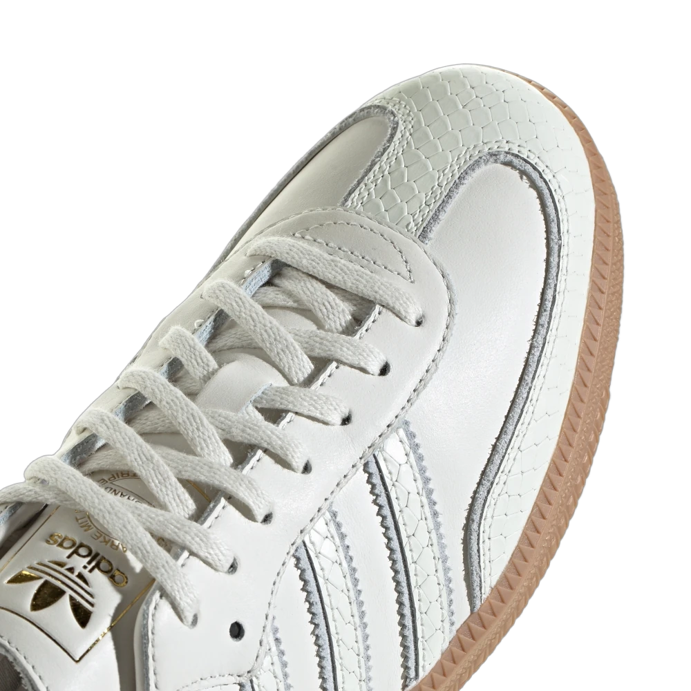 Adidas Samba Core White Snakeskin, Core White/Core White/Gum (IF1985)