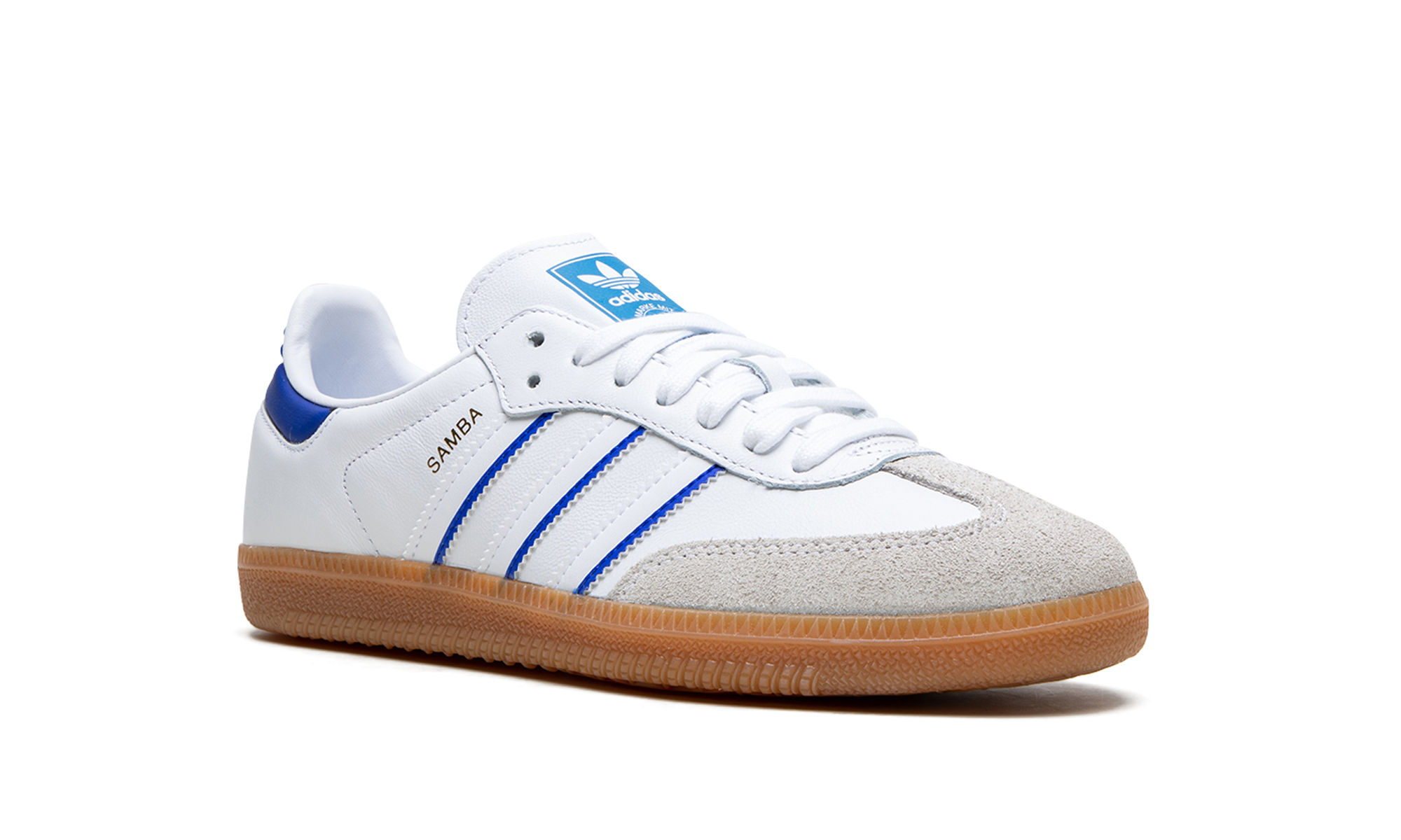Adidas Samba Leather Cloud White Lucid Blue
