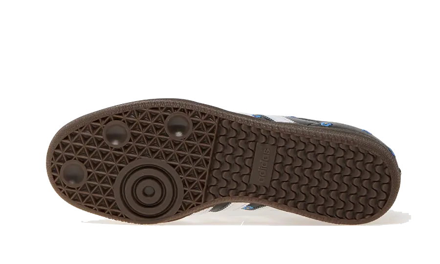 Adidas Samba Light Blue Floral Core Black, Black/Core Black/Footwear White/Gum (IF4397)