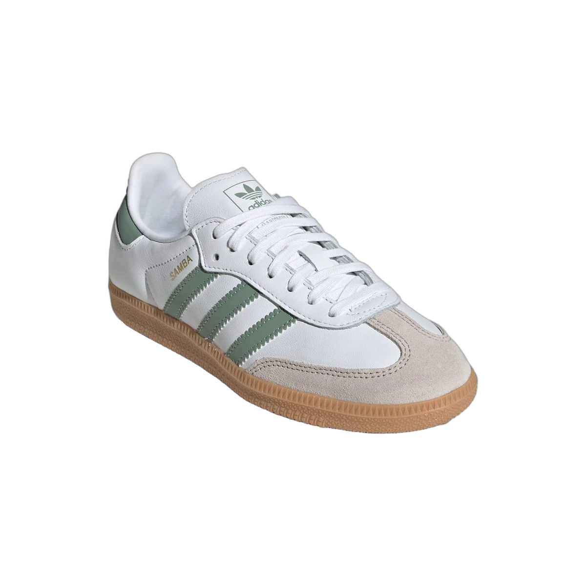 Adidas Samba OG Cloud White Silver Green