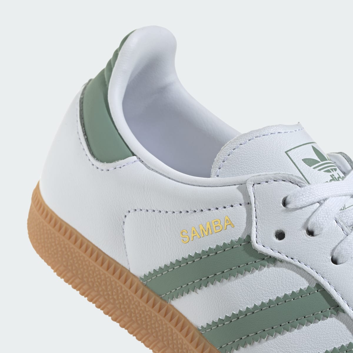 Adidas Samba OG Cloud White Silver Green