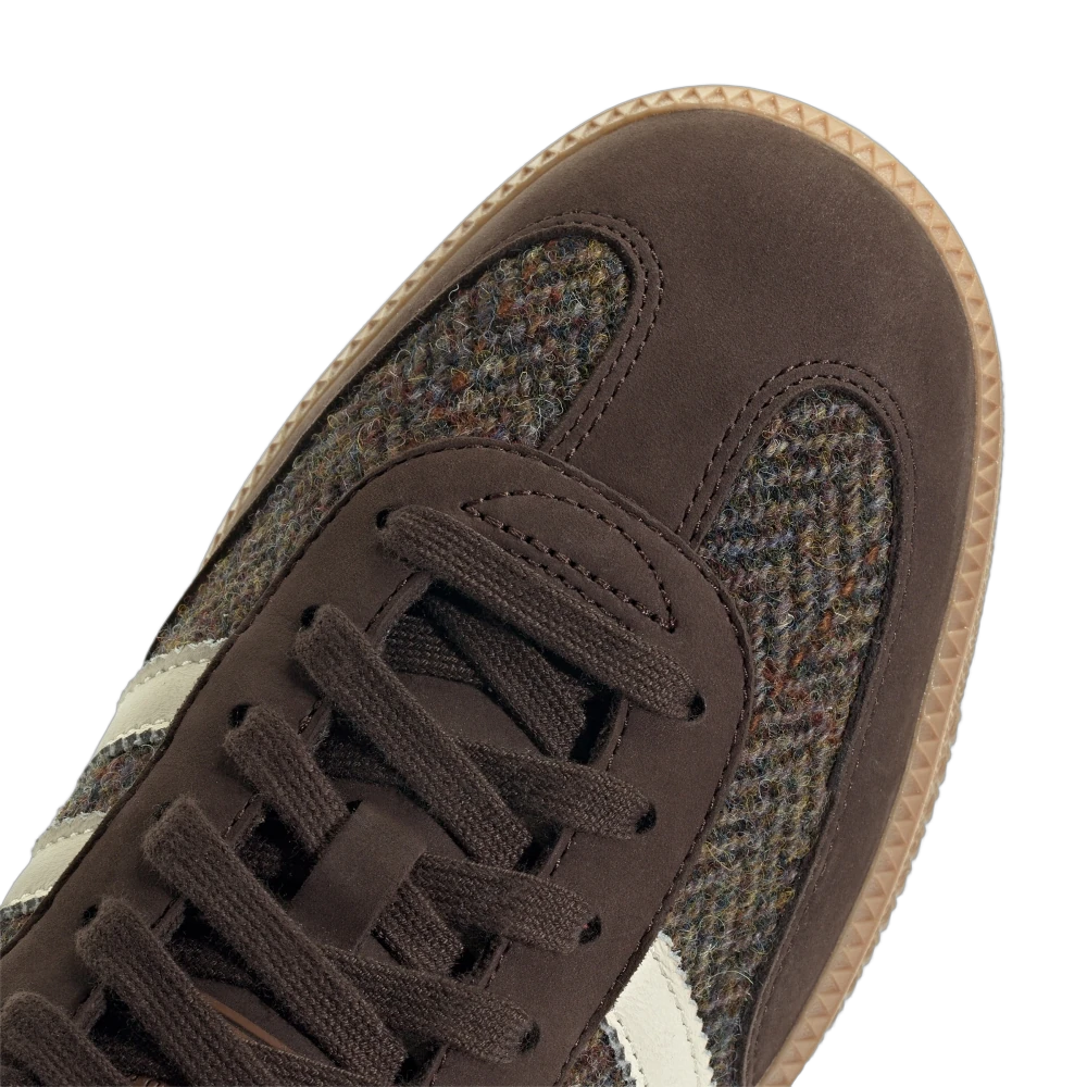 Adidas Samba OG Dark Brown Tweed, Dark Brown/Cream White/Gum (ID1450)