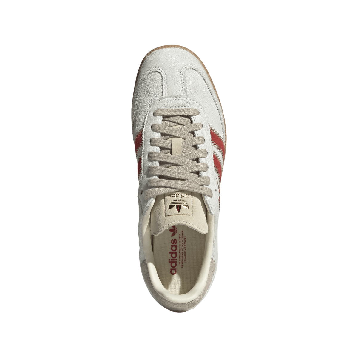 Adidas Samba OG Pony Hair Wonder Beige Better Scarlet