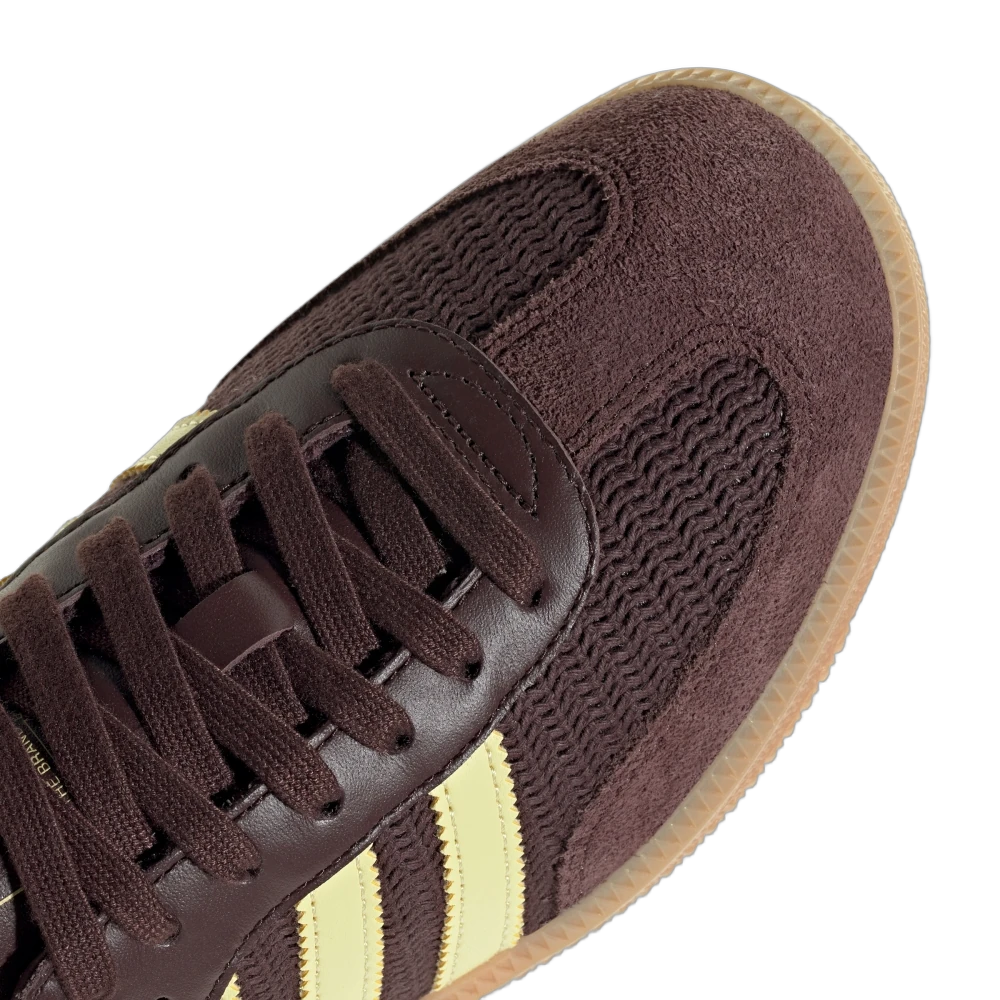 Adidas Samba OG Shadow Brown Powder Yellow, Shadow Brown/Powder Yellow/Gum 3 (JR8167)