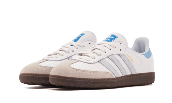 Adidas Samba OG White Sky Blue, Foowear White/Clear Sky/Blue (JI2003)