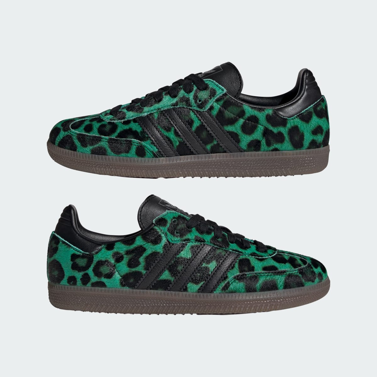 Adidas Samba Semi Screaming Green Core Black Gold Metallic