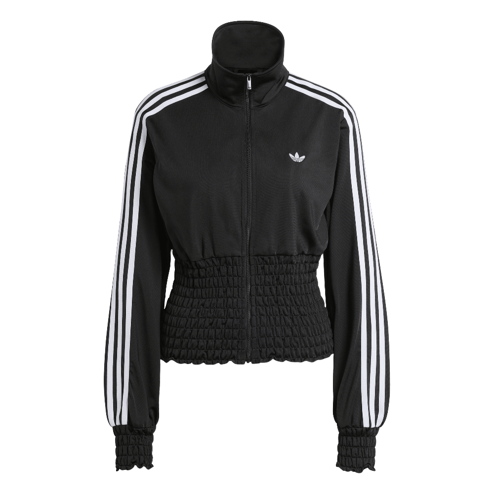 Adidas Smocked Firebird Track Top Black