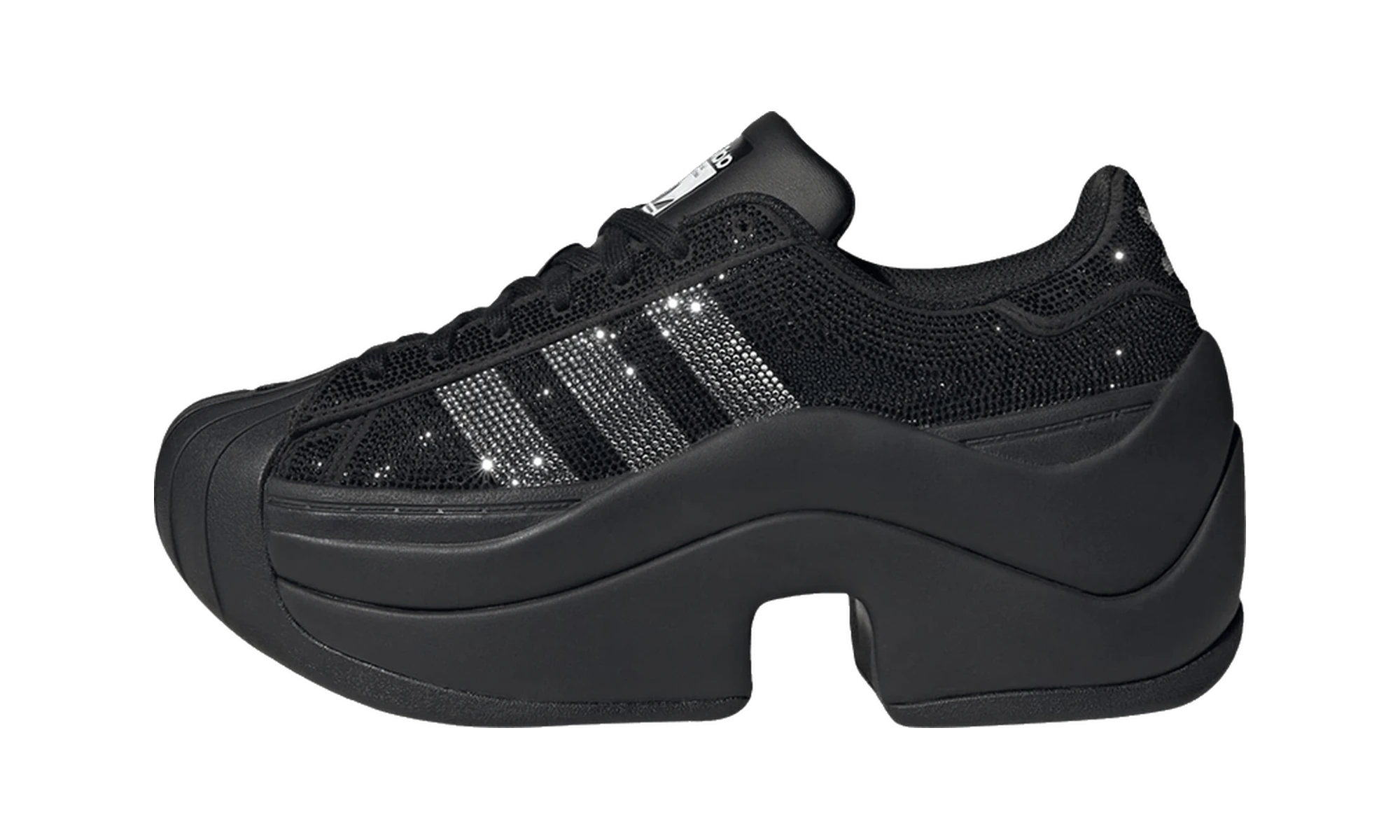 Adidas Superstar Bold Rhinestone Black Silver