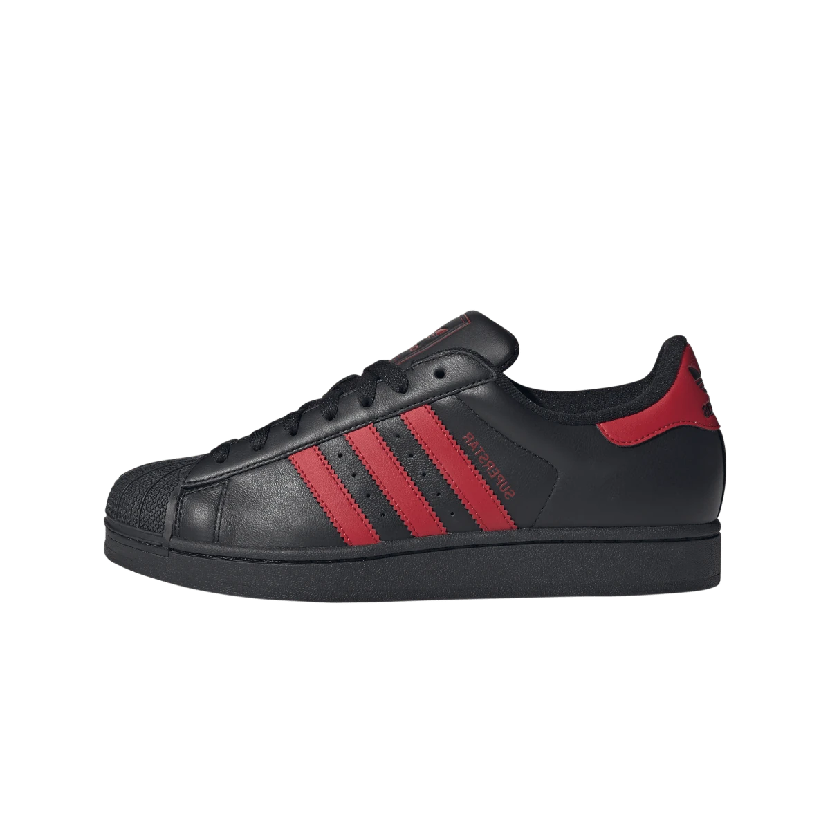 Adidas Superstar II Black Scarlet