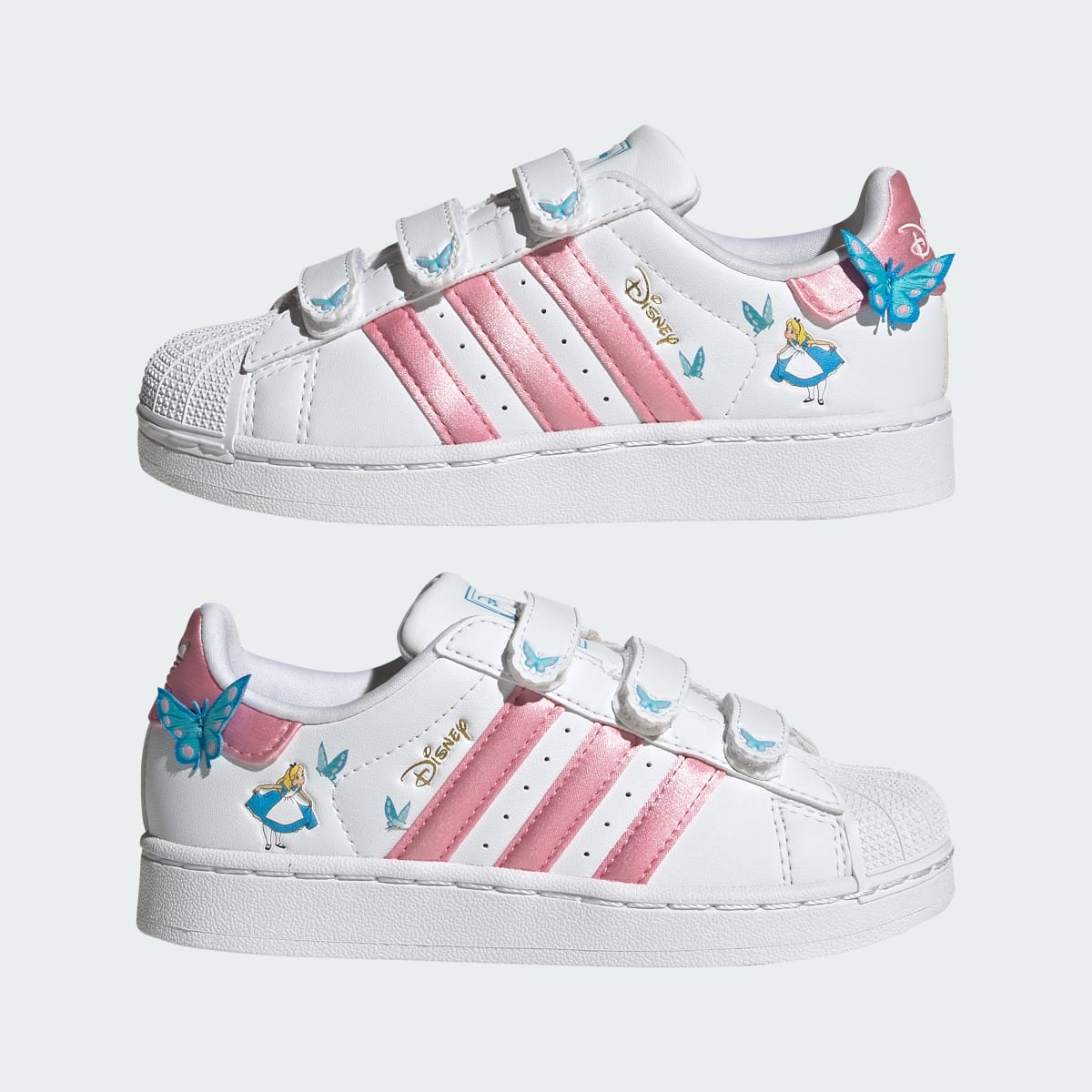 Adidas Superstar II Comfort Closure Disney White Light Pink Aquamarine (PS)