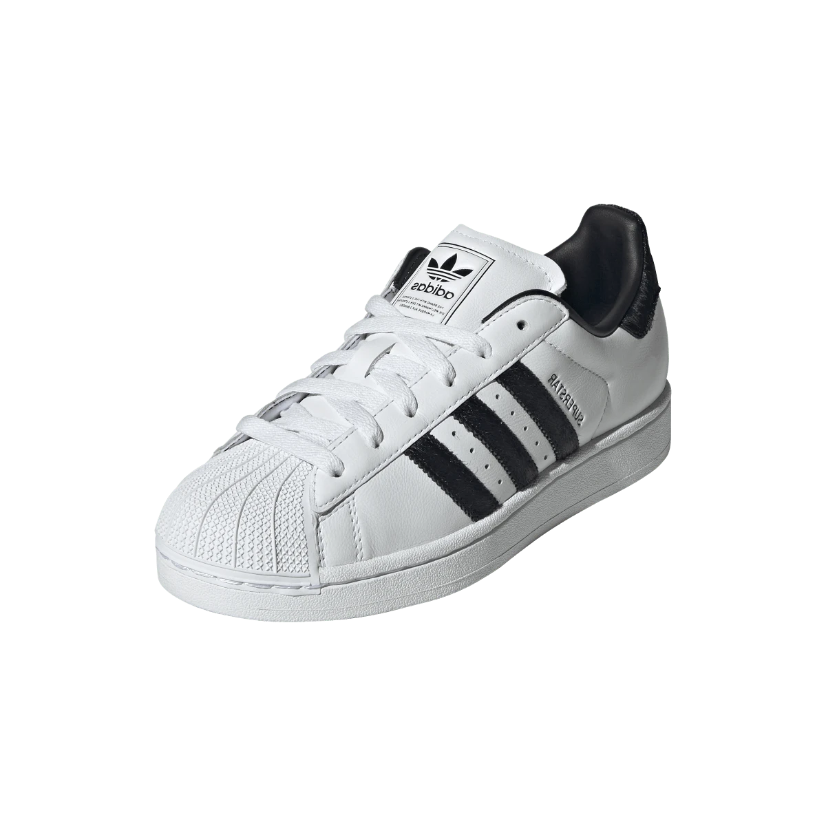 Adidas Superstar II White Black Pony Hair, Cloud White/Core Black/Cloud White (JH7052)
