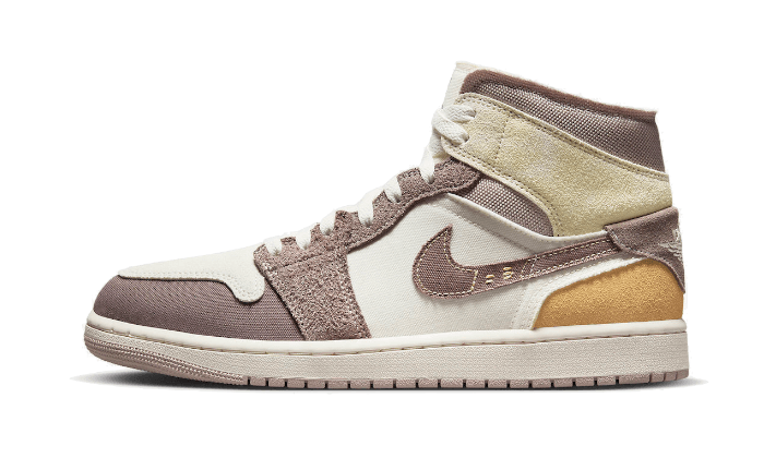 Air Jordan 1 Mid SE Craft Taupe Haze, Sail/Taupe Haze/Fossil Stone/Celestial Gold/Muslin (DM9652-102)