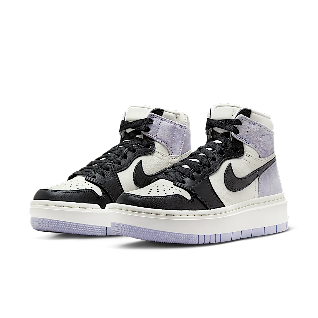 Air Jordan 1 Elevate High Lilac Black Toe, Titanium/Sail/Dark Smoke Grey (DN3253-500)