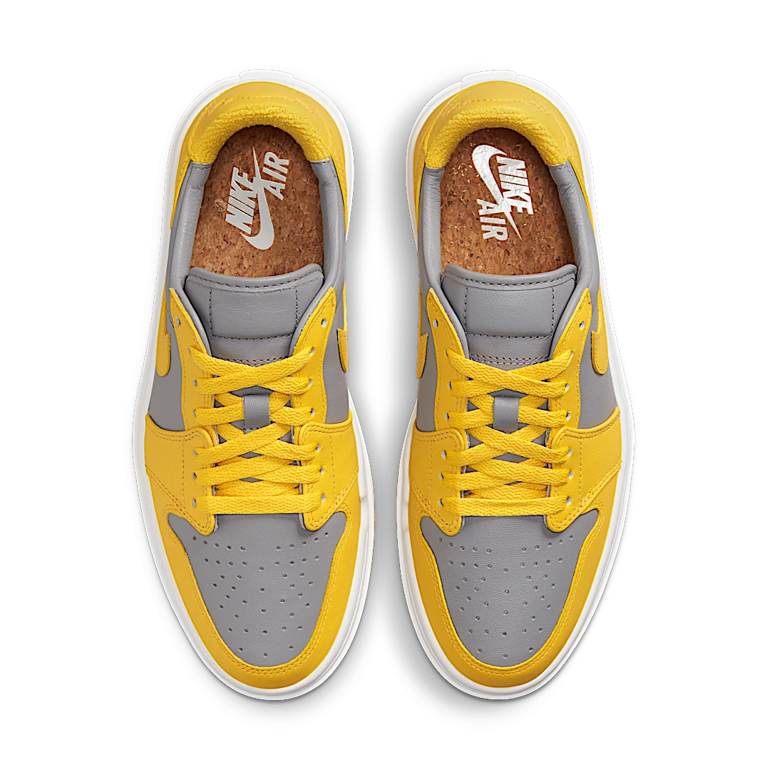 Air Jordan 1 Elevate Low Varsity Maize Cement, Cement Grey/Varsity Maize/White (DH7004-017)