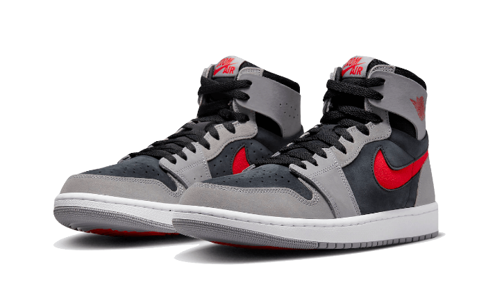 Air Jordan 1 High Zoom Air CMFT 2 Black Fire Red Cement, Black/Fire Red/Cement Grey/White (DV1307-060)