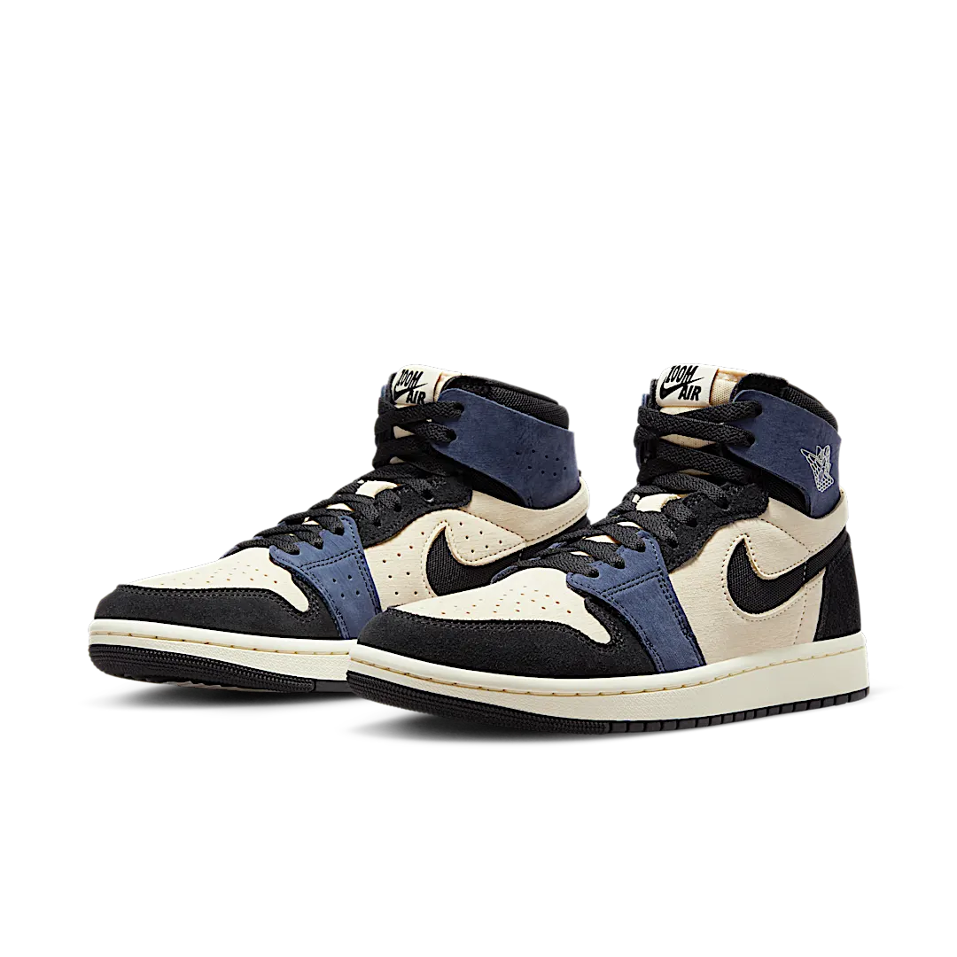 Air Jordan 1 High Zoom Air CMFT 2 Muslin Blackened Blue, Muslin/Blackened Blue/Coconut Milk/Black (DV1305-104)