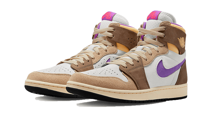 Air Jordan 1 High Zoom Air CMFT 2 Palomino Wild Berry, Palomino/Melon Tint-Wild Berry-Desert-Sail (DV1307-205)