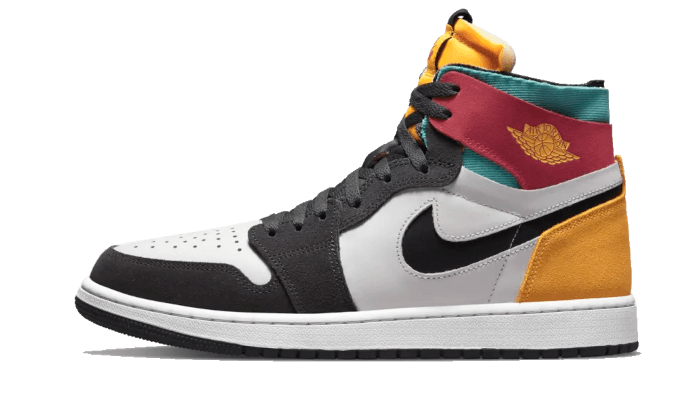 Air Jordan 1 High Zoom Air CMFT Anthracite, Anthracite/University Gold/Washed Teal/Rush Pink (CT0978-016)