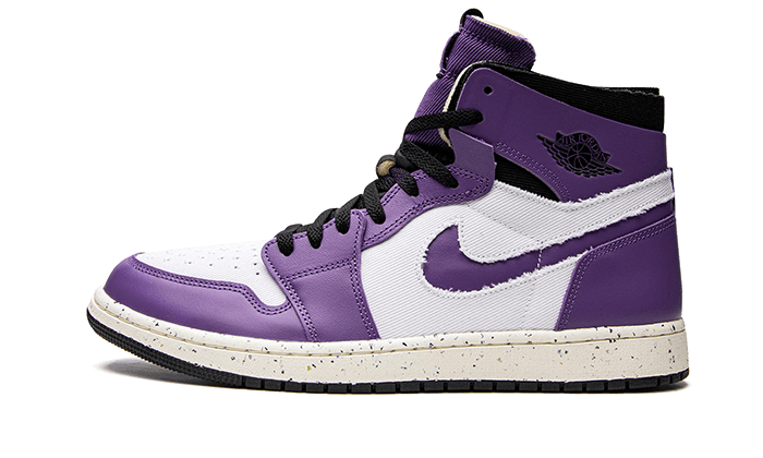 Air Jordan 1 High Zoom Air CMFT Crater Purple, White/Crater Purple/Black (CT0978-501)