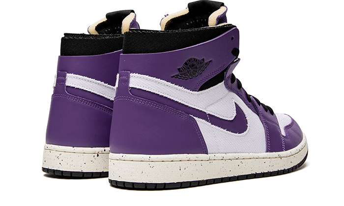 Air Jordan 1 High Zoom Air CMFT Crater Purple, White/Crater Purple/Black (CT0978-501)