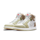 Air Jordan 1 High Zoom Air CMFT Olive Aura, White/Grey Heather-Olive Aura-Khaki (CT0979-102)