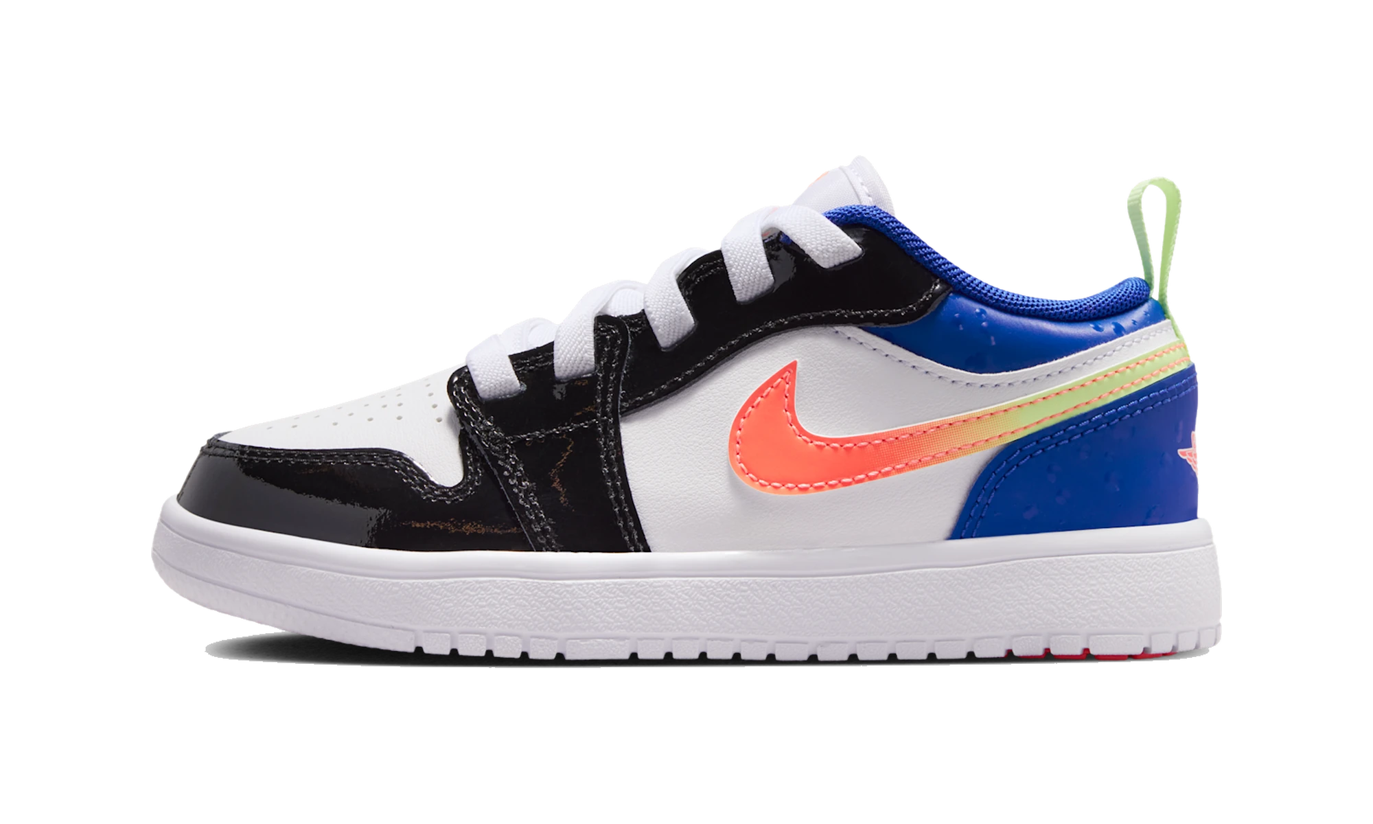 Air Jordan 1 Low ALT SE White Black Royal Bright Mango (PS)