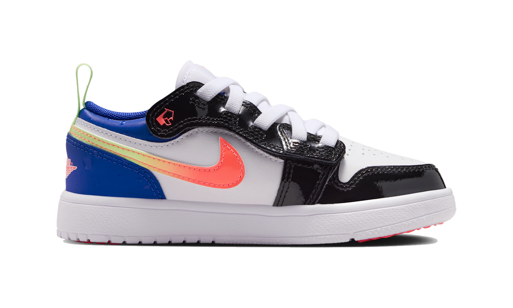 Air Jordan 1 Low ALT SE White Black Royal Bright Mango (PS)