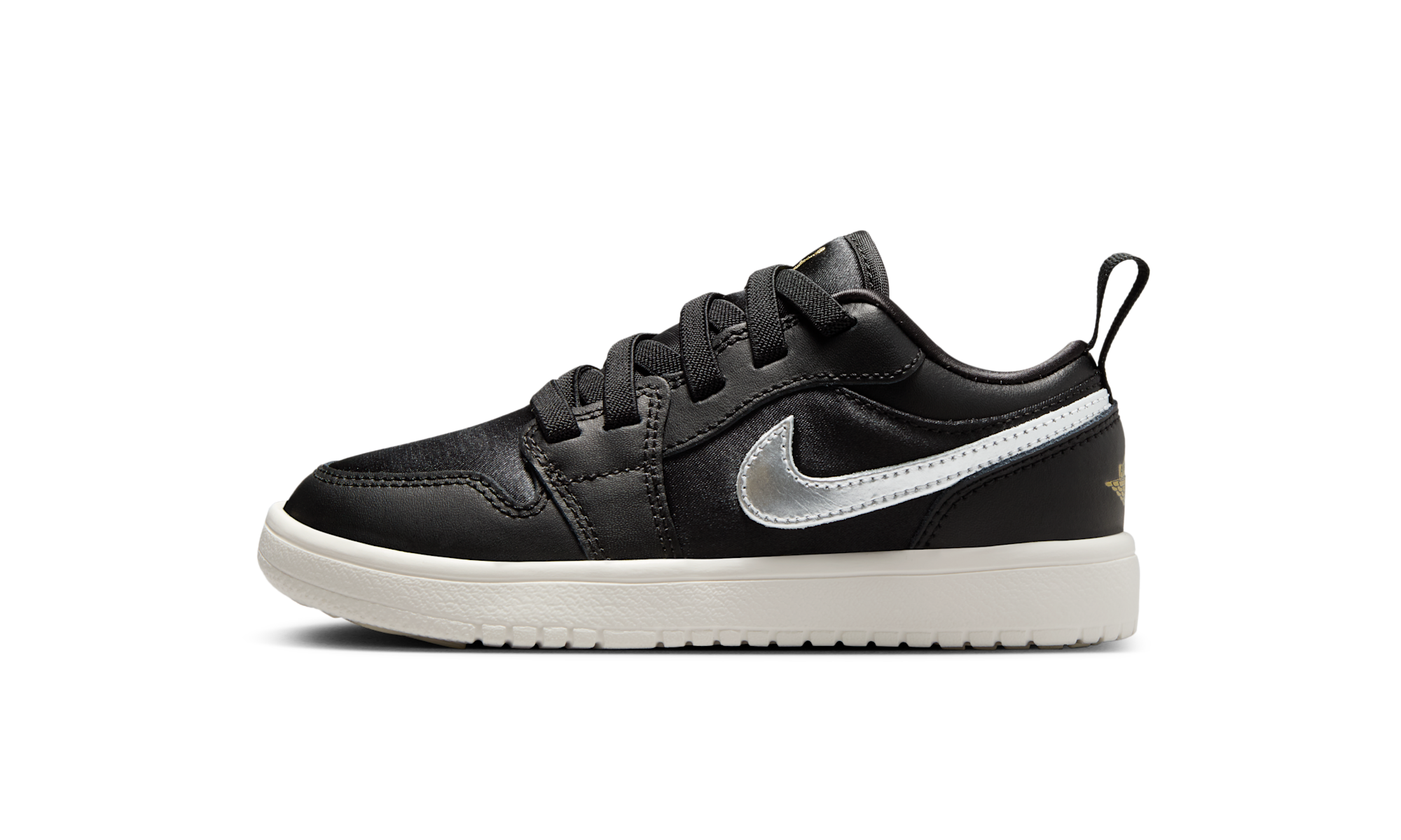 Air Jordan 1 Low Alt SE Black Silver Sail Gold (PS)