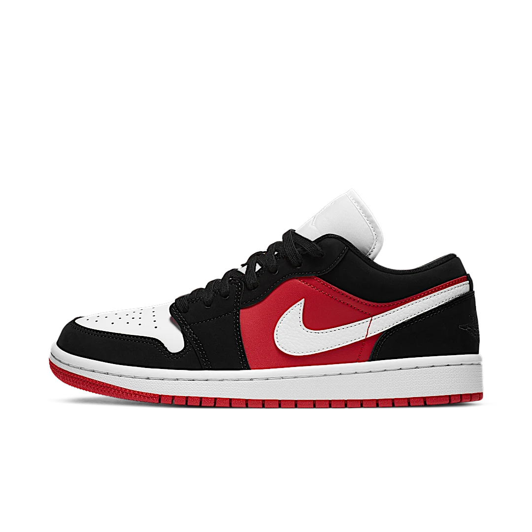 Air Jordan 1 Low Black White Gym Red, Black/White-Gym Red (DC0774-016)