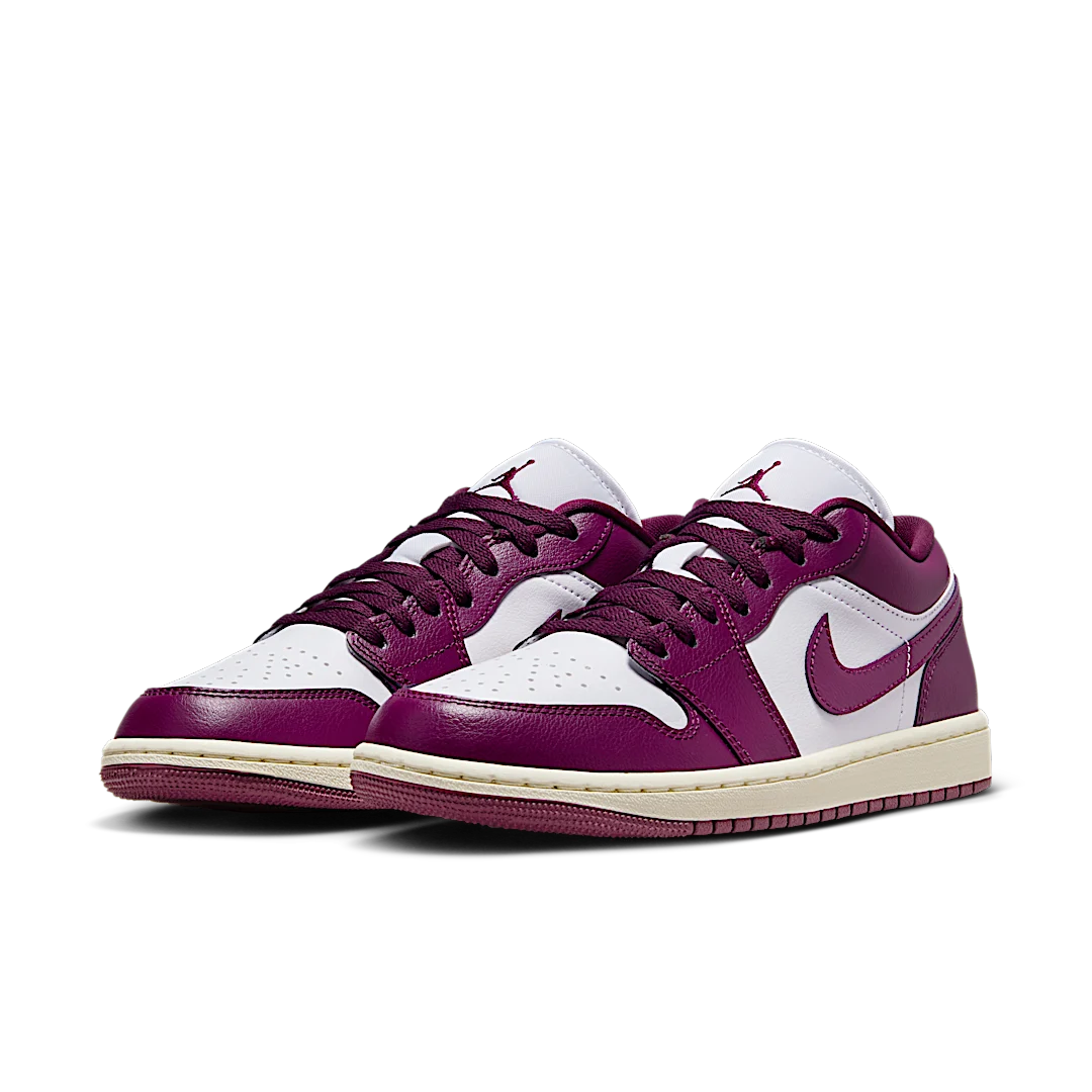 Air Jordan 1 Low Bordeaux, White/Sail/Bordeaux (DC0774-161)