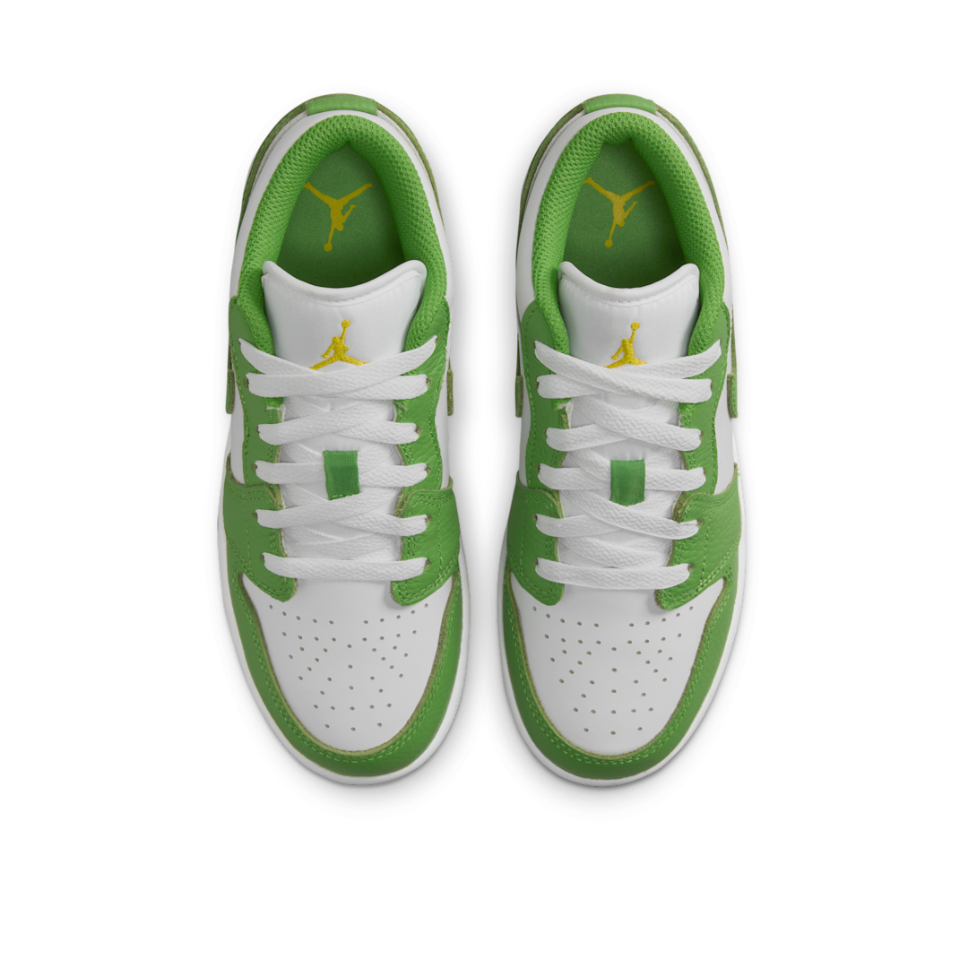 Air Jordan 1 Low Chlorophyll, White/Chlorophyll/Lightning (HF4779-100)