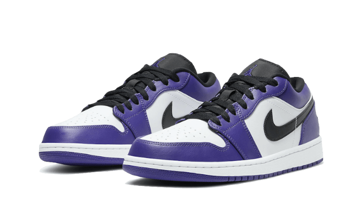 Air Jordan 1 Low Court Purple White, Court Purple/Black-White (553560-500)