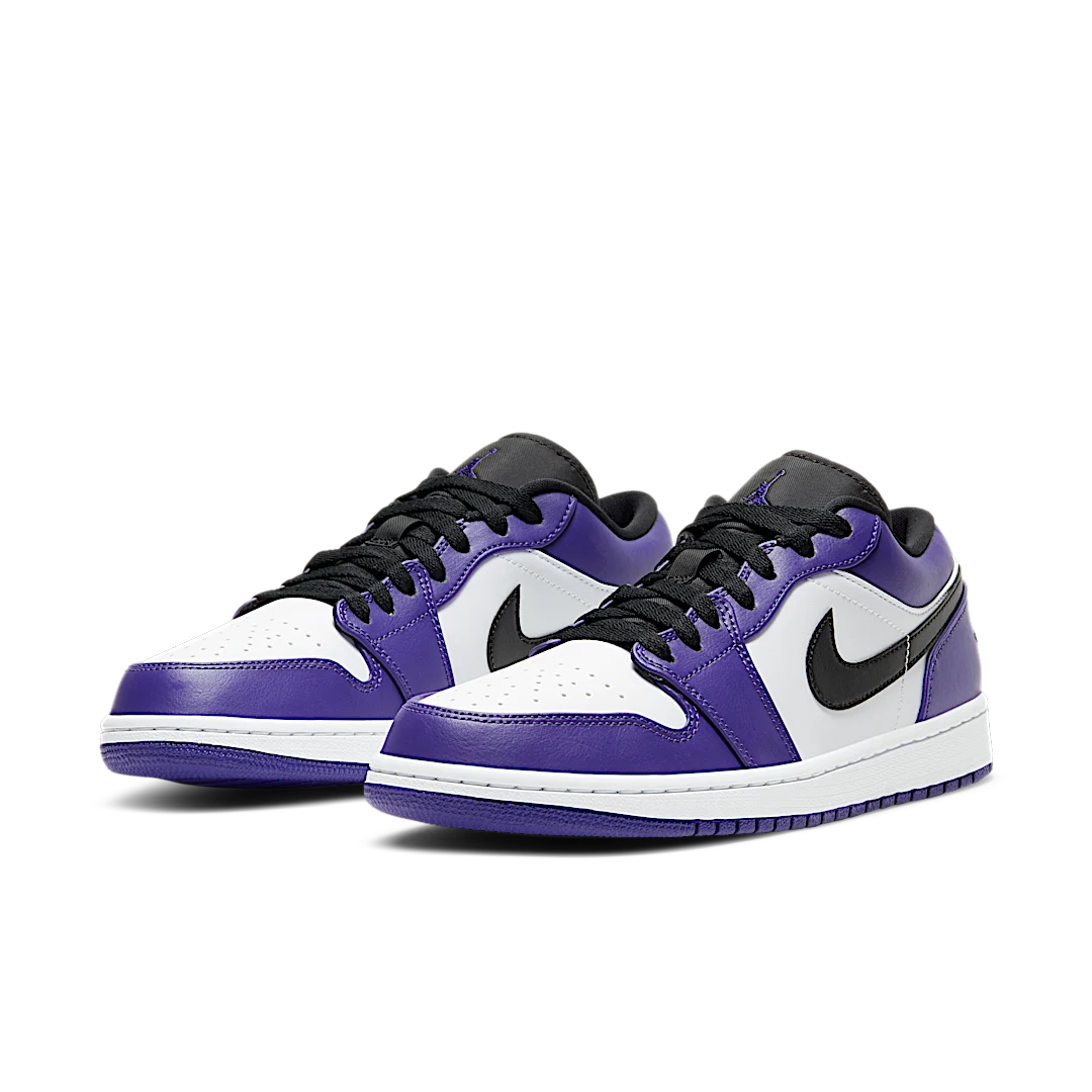 Air Jordan 1 Low Court Purple White, Court Purple/Black-White (553558-500)