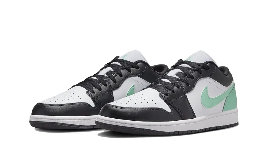 Air Jordan 1 Low Green Glow, White/Green Glow/Black (553558-131)