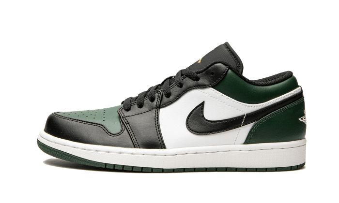 Air Jordan 1 Low Green Toe, Noble Green/White/Black/Pollen (553558-371 / 553560-371)