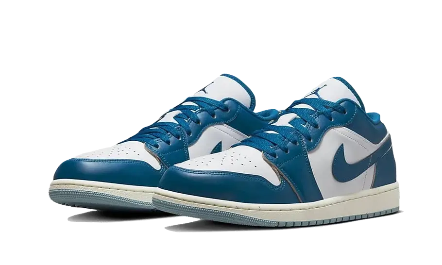 Air Jordan 1 Low Industrial Blue, White/Sail/Industrial Blue (FN5214-141)