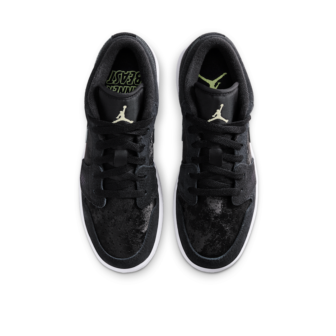 Air Jordan 1 Low Inner Beast, Black/Barely Volt/Dark Raisin/Iron Grey (HV4775-001)