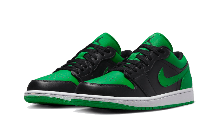 Air Jordan 1 Low Lucky Green, Black/Black/Lucky Green/White (553558-065 / 553560-065)