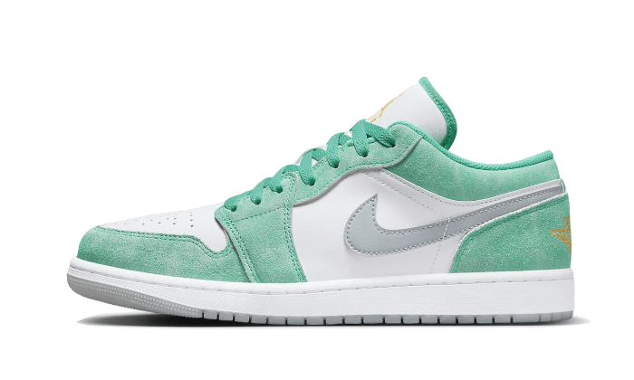 Air Jordan 1 Low New Emerald, New Emerald/White/Light Steel Grey/Taxi (DO8244-301)