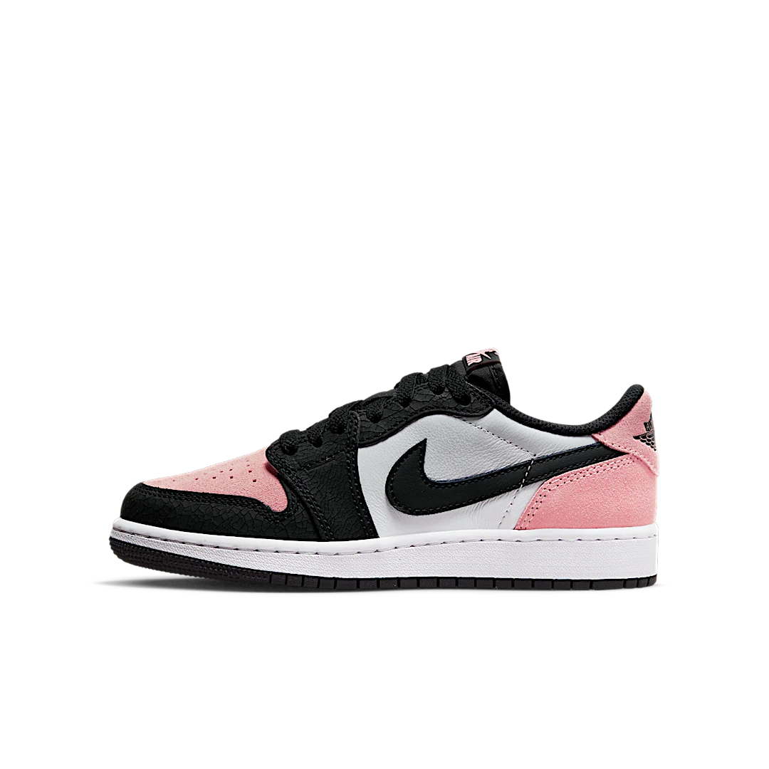 Air Jordan 1 Low OG Bleached Coral, Black/Bleached Coral-White-Grey Fog (CZ0858-061)