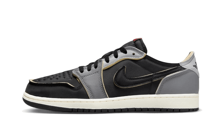 Air Jordan 1 Low OG EX Black Smoke Grey, Black/Dark Smoke Grey-Light Smoke Grey-Sail-Coconut Milk (DV0982-006)