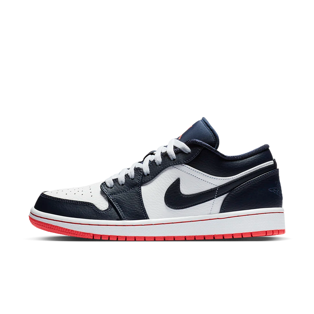 Air Jordan 1 Low Obsidian Ember Glow, Obsidian/Ember Glow-White (553558-481)