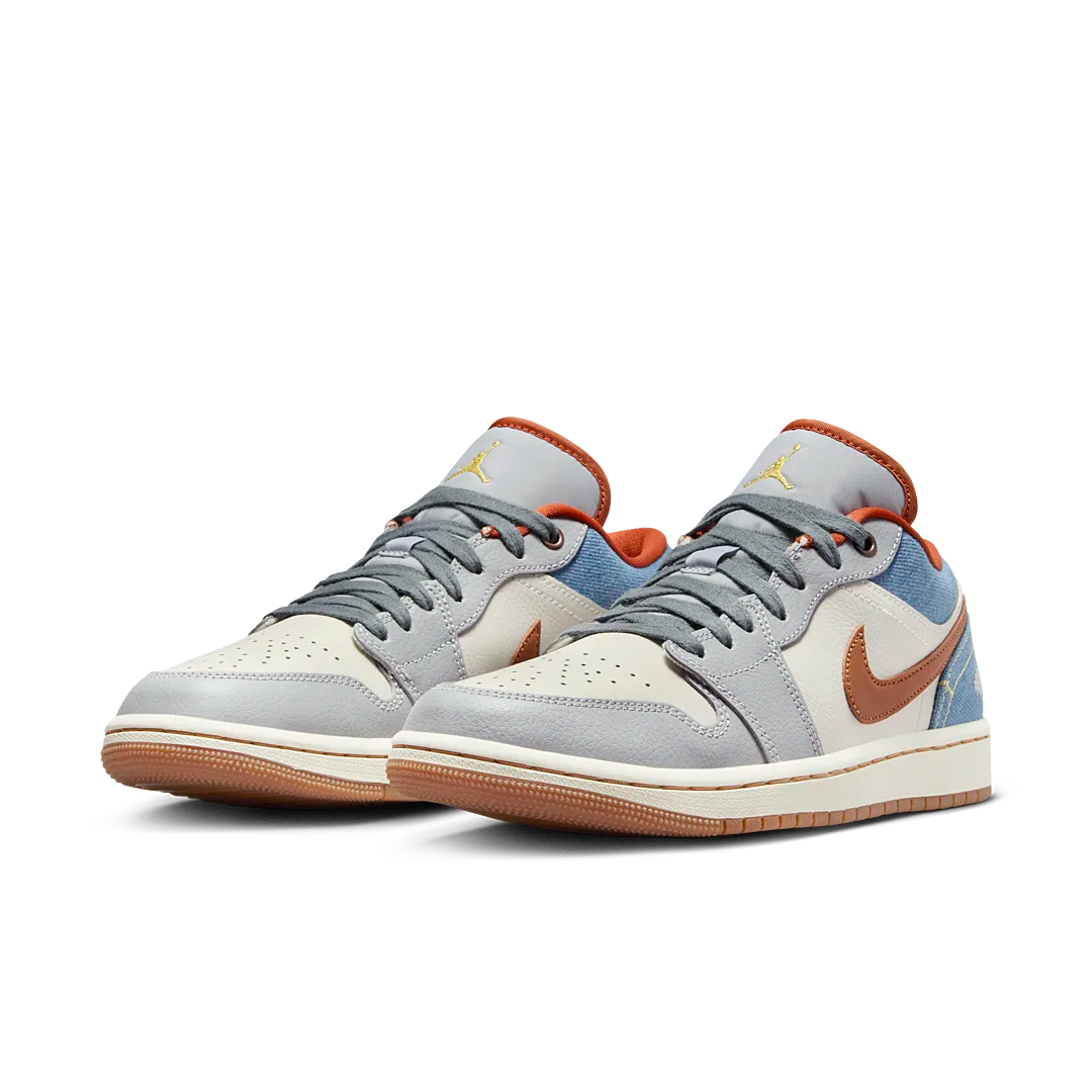 Air Jordan 1 Low Phantom Denim, Phantom/Coconut Milk/Amber Brown/Multi-Colour (FZ5045-091)