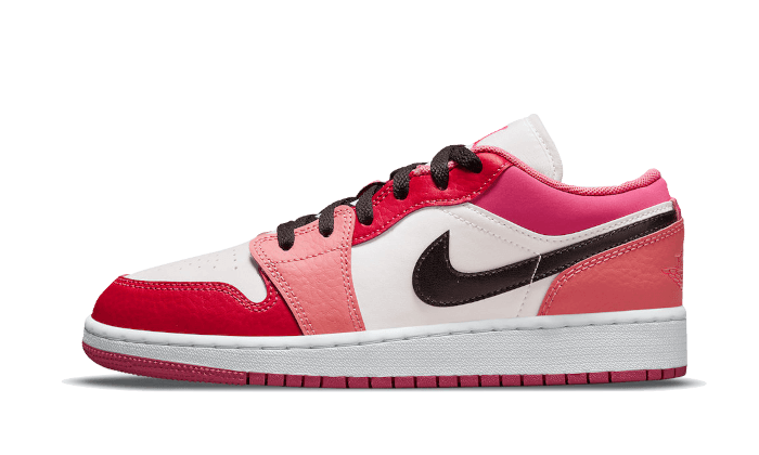 Air Jordan 1 Low Pink Red, Pink/Pink-White-Black (553560-162)